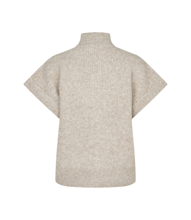 MbyM Hevelyn Roselina Short Knit - Light Taupe Melange