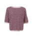 Black Colour Dell Striped Jumper - Plum