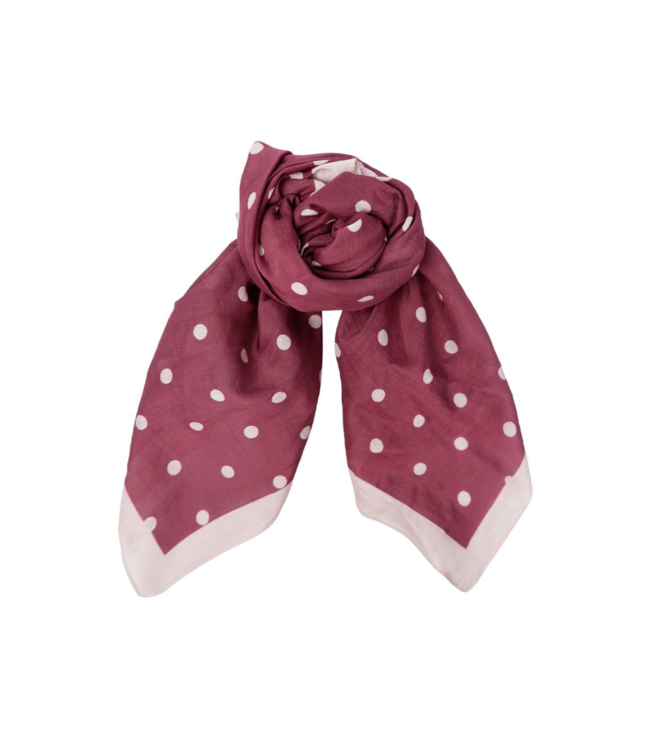 Black Colour Martina Mini Scarf - Wine