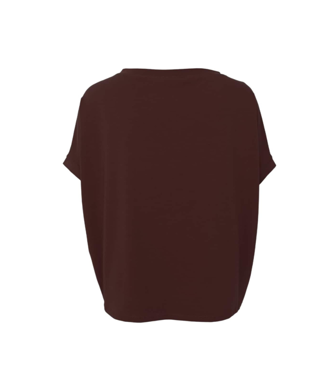 Black Colour May Loose Blouse - Coffee