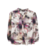 Black Colour Filora Blouse - Plum Flower