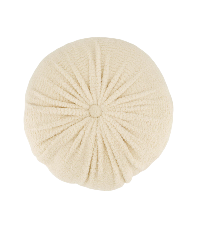 Zusss Kussen Teddy Rond Ø40cm - Zand