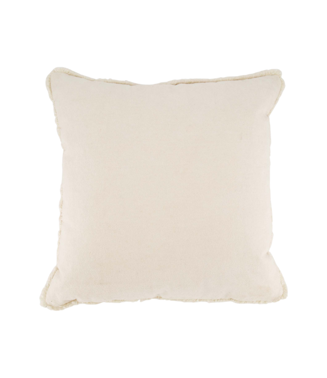 Zusss Kussen Velvet Hartjes 45x45cm - Off White