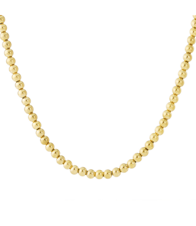 Color Club Ketting Hollow 8mm - Gold