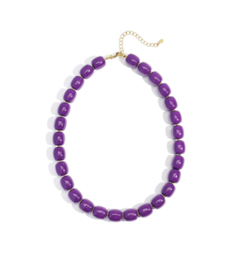 Ketting Bold Beads - Purple
