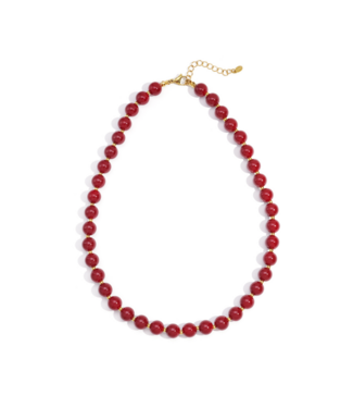 Ketting Small Beads - Crimson Red
