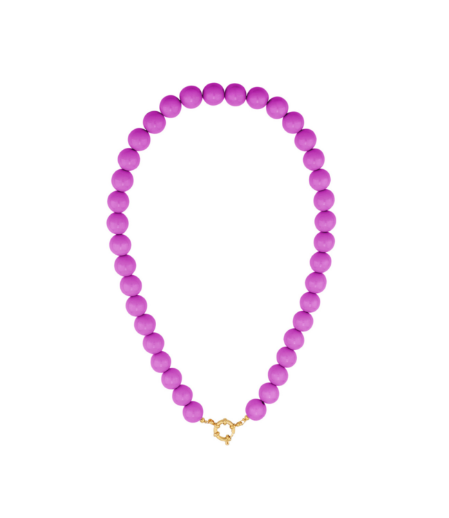 Color Club Ketting Casual Beads - Violet