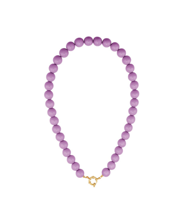 Color Club Ketting Casual Beads - Purple