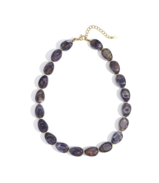 Ketting Simple Beads - Dark Grey