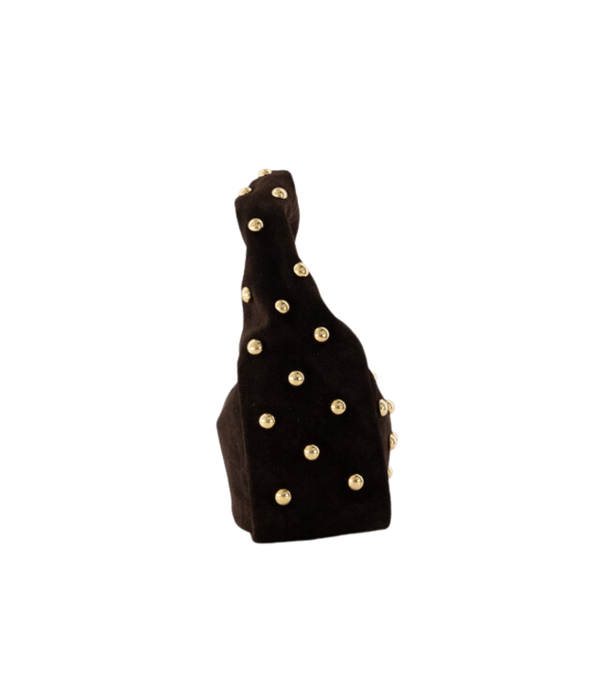 Color Club Lottie Suede Bag - Dark Brown