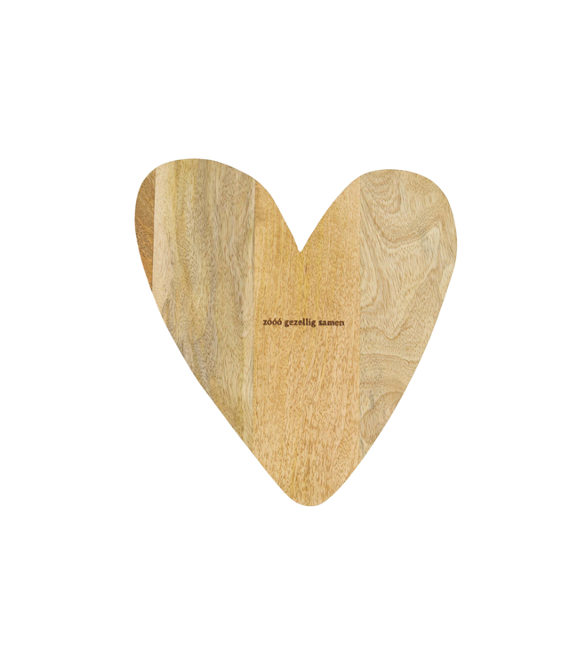 Zusss Serveerplank Hout Hartje - Naturel
