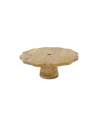 Zusss Taartplateau Hout Hartje - Naturel