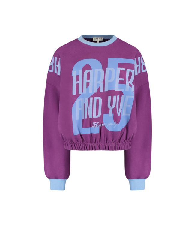 Harper & Yve How We Party Sweater - Perfect Purple