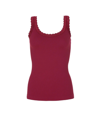 Tim & Simonsen Frida Rib Top - Bordo