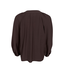 Black Colour Luisa Raglan Blouse - Coffee