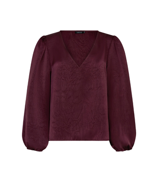 Ydence Top Nyma - Burgundy