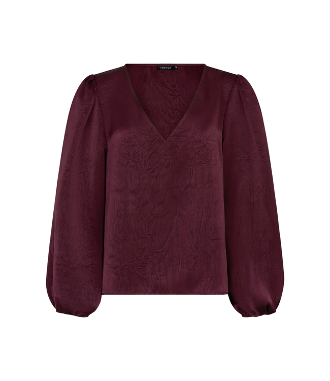 Ydence Top Nyma - Burgundy