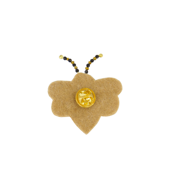 Zusss Vlinder Broche - Moss Green