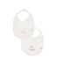 Zusss Set van 2 Slabbetjes - Wit