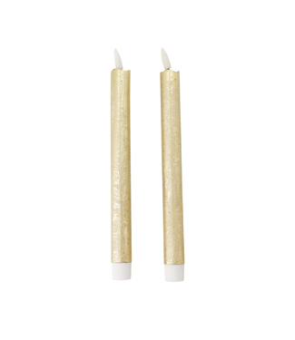 Zusss Set van 2 Ledkaarsen - Goud