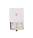 Zusss Ketting Hartje in Schuifdoosje de Allerliefste - Wit