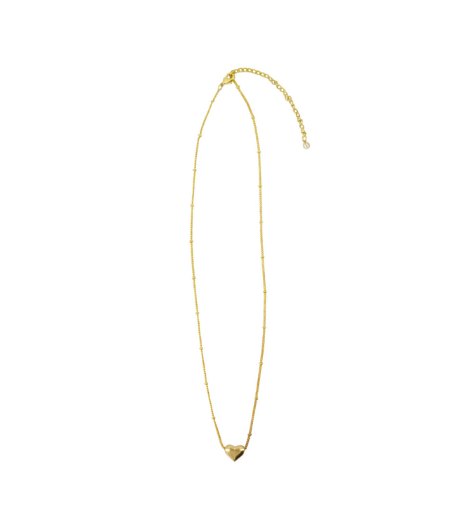 Zusss Ketting Hartje in Schuifdoosje de Allerliefste - Zand