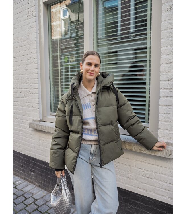 Moss Copenhagen Pavinaria Short Jacket - Forest Night