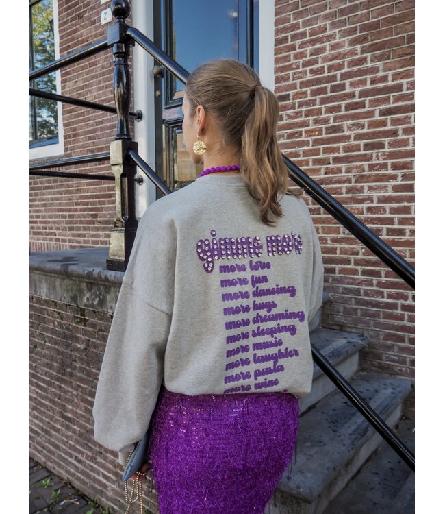 Harper & Yve Gimmemore Sweater - Grey Melee