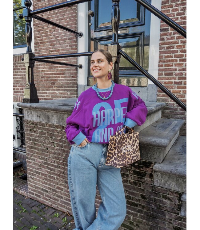 Harper & Yve How We Party Sweater - Perfect Purple