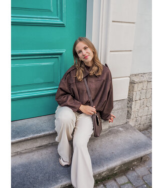 Rhode Suede Jacket - Brown