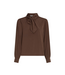 Moss Copenhagen Juliana Tie Top - Hot Fudge