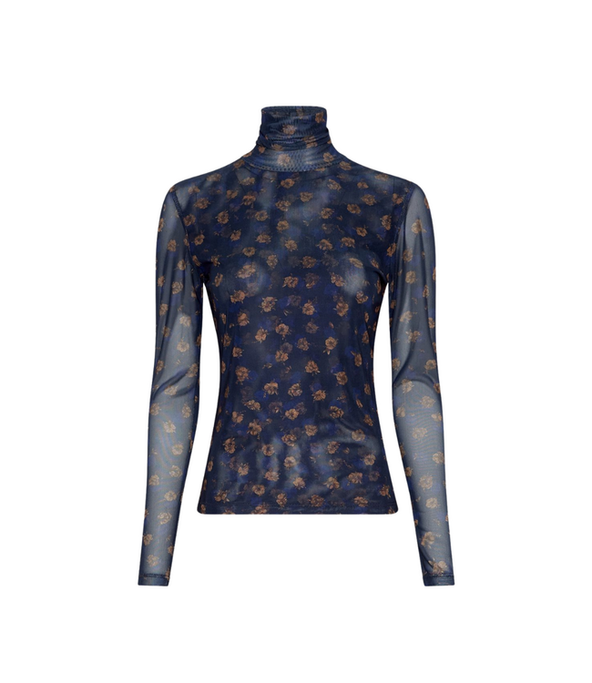 Moss Copenhagen Ginie Illenora Longsleeve Top - Mari Blue Flower