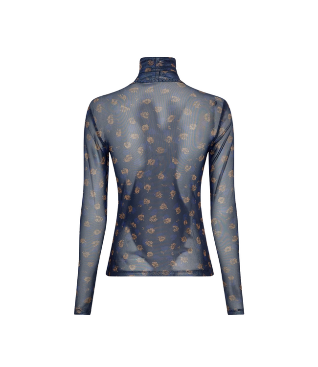Moss Copenhagen Ginie Illenora Longsleeve Top - Mari Blue Flower