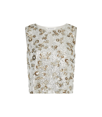 Moss Copenhagen Magnolia Sleeveless Top - Silver/T Coco