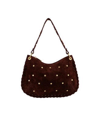 Casey Suede Bag - Bordeaux