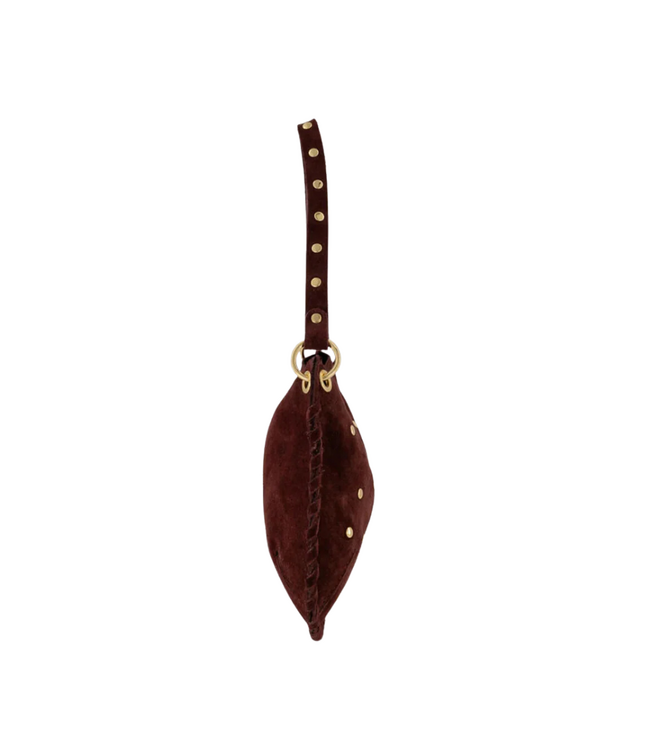 Color Club Casey Suede Bag - Bordeaux