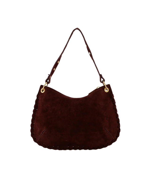 Color Club Casey Suede Bag - Bordeaux