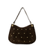 Casey Suede Bag - Dark Brown