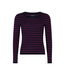 Ydence Knitted Top Devina - Navy/Fuchsia Purple