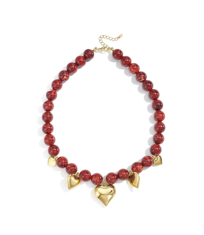 Color Club Ketting Annemiek - Crimson Red