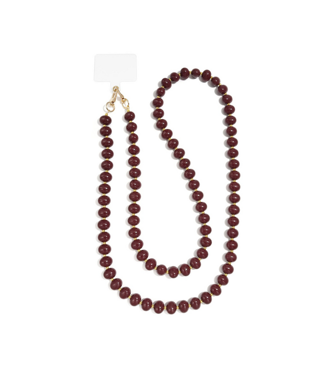 Color Club Telefoonkoord Beads - Crimson Red