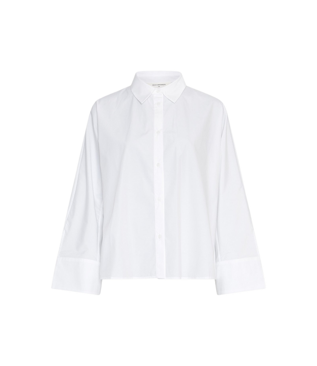 Moss Copenhagen Natalia Zenika Boxy Shirt - Bright White