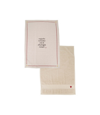 Zusss Keukenset Magische Momenten - Wit/Donkerrood