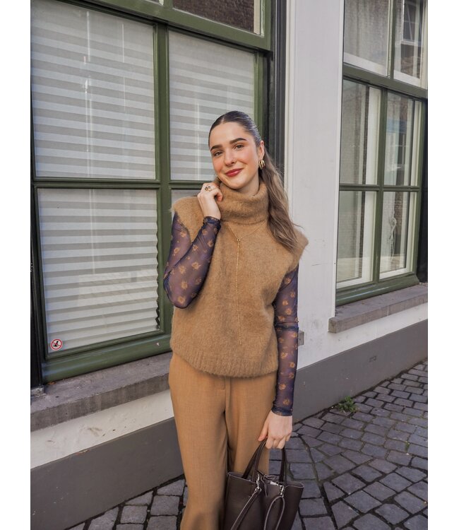 Moss Copenhagen Ginie Illenora Longsleeve Top - Mari Blue Flower