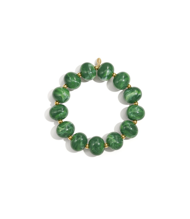 Color Club Armband Joel Beads - Dark Green