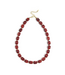 Ketting Bold Beads - Marble Crimson Red