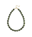 Ketting Bold Beads - Marble Army Green