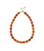 Ketting Bold Beads - Marble Orange
