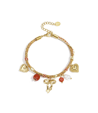 Armband Sweetheart - Multi/Gold