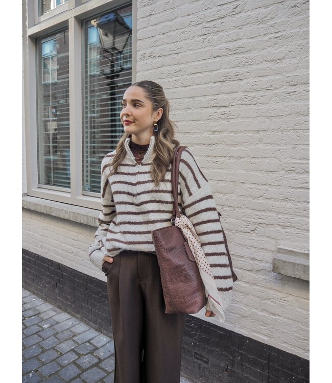 Color Club Kilky Knit - Beige/Coffee